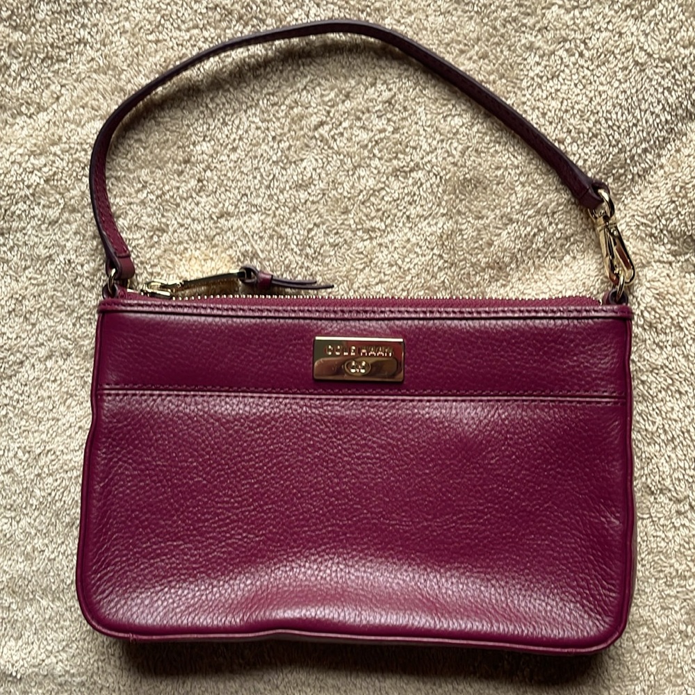 Cole Haan Purple Leather Wristlet